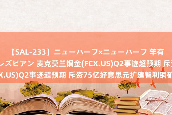 【SAL-233】ニューハーフ×ニューハーフ 竿有り同性愛まるごとNHレズビアン 麦克莫兰铜金(FCX.US)Q2事迹超预期 斥资75亿好意思元扩建智利铜矿