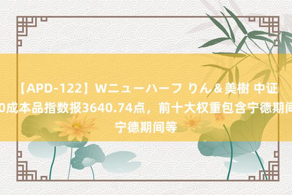 【APD-122】Wニューハーフ りん＆美樹 中证800成本品指数报3640.74点，前十大权重包含宁德期间等