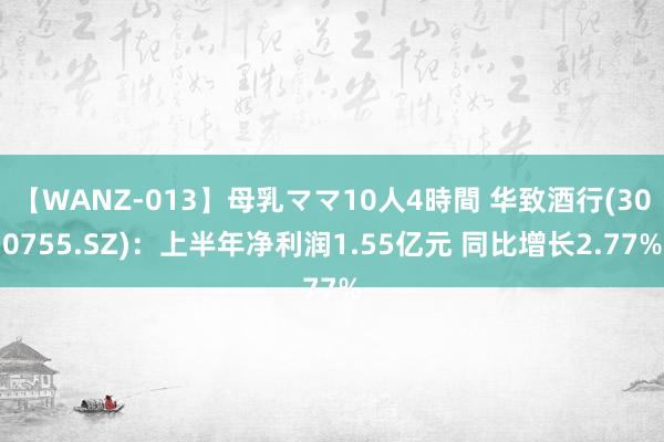 【WANZ-013】母乳ママ10人4時間 华致酒行(300755.SZ)：上半年净利润1.55亿元 同比增长2.77%