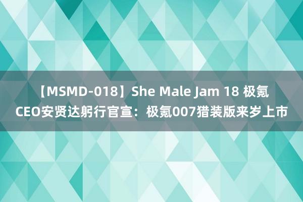 【MSMD-018】She Male Jam 18 极氪CEO安贤达躬行官宣：极氪007猎装版来岁上市